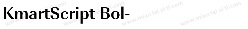 KmartScript Bol字体转换